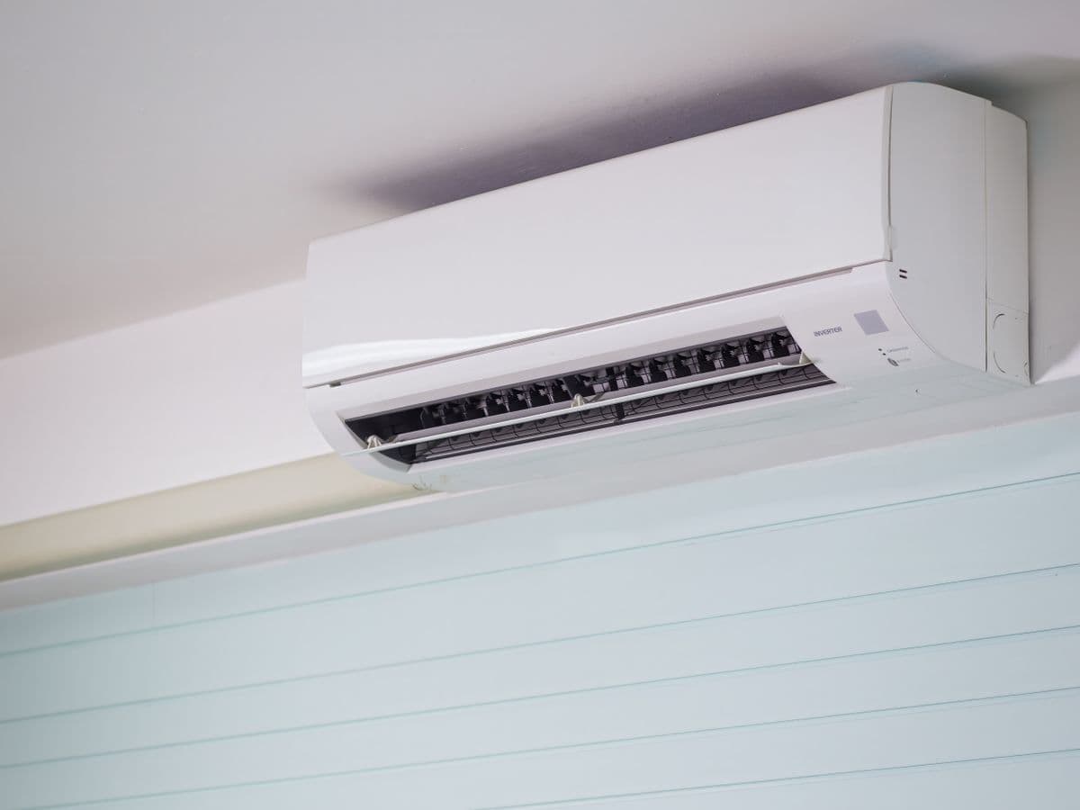 Illustrative photo of a wall-mounted ductless indoor unit